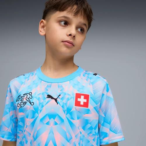 Preview: Schweiz Kinder Torwart Trikot WM Blau - 2026